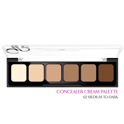 GOLDEN ROSE Correct & Conceal - Concealer Cream Palette 02 Medium To Dark